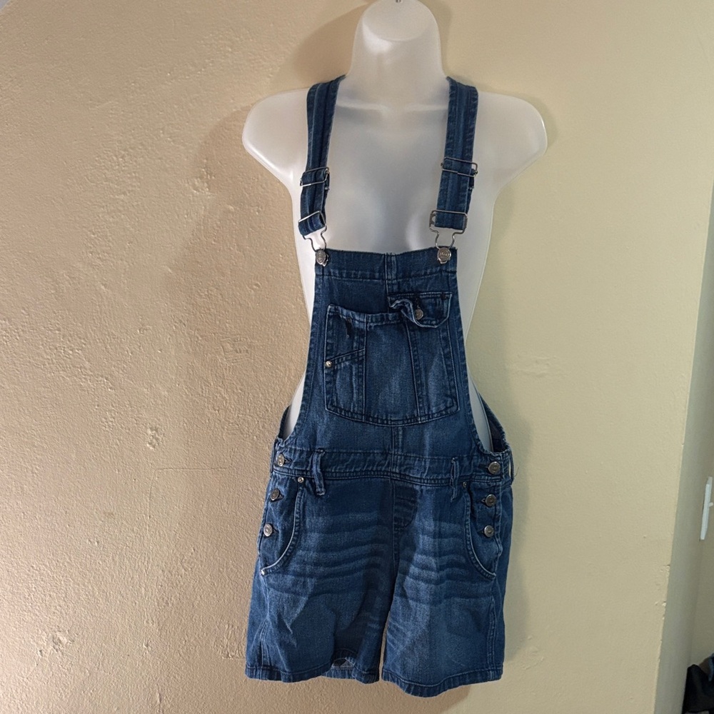 LEI Blue Jean Shorts Overalls